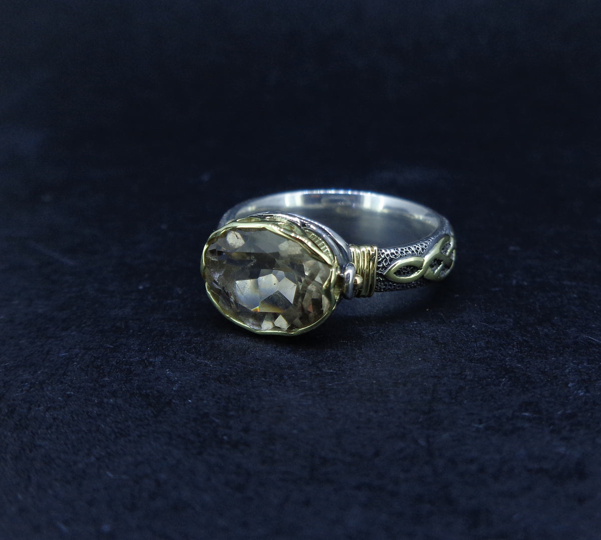 'Kiltyrie' Pertshire Smoky Quartz Scottish Gold & Silver Ring image 7