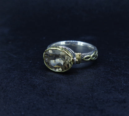 'Kiltyrie' Pertshire Smoky Quartz Scottish Gold & Silver Ring image 7