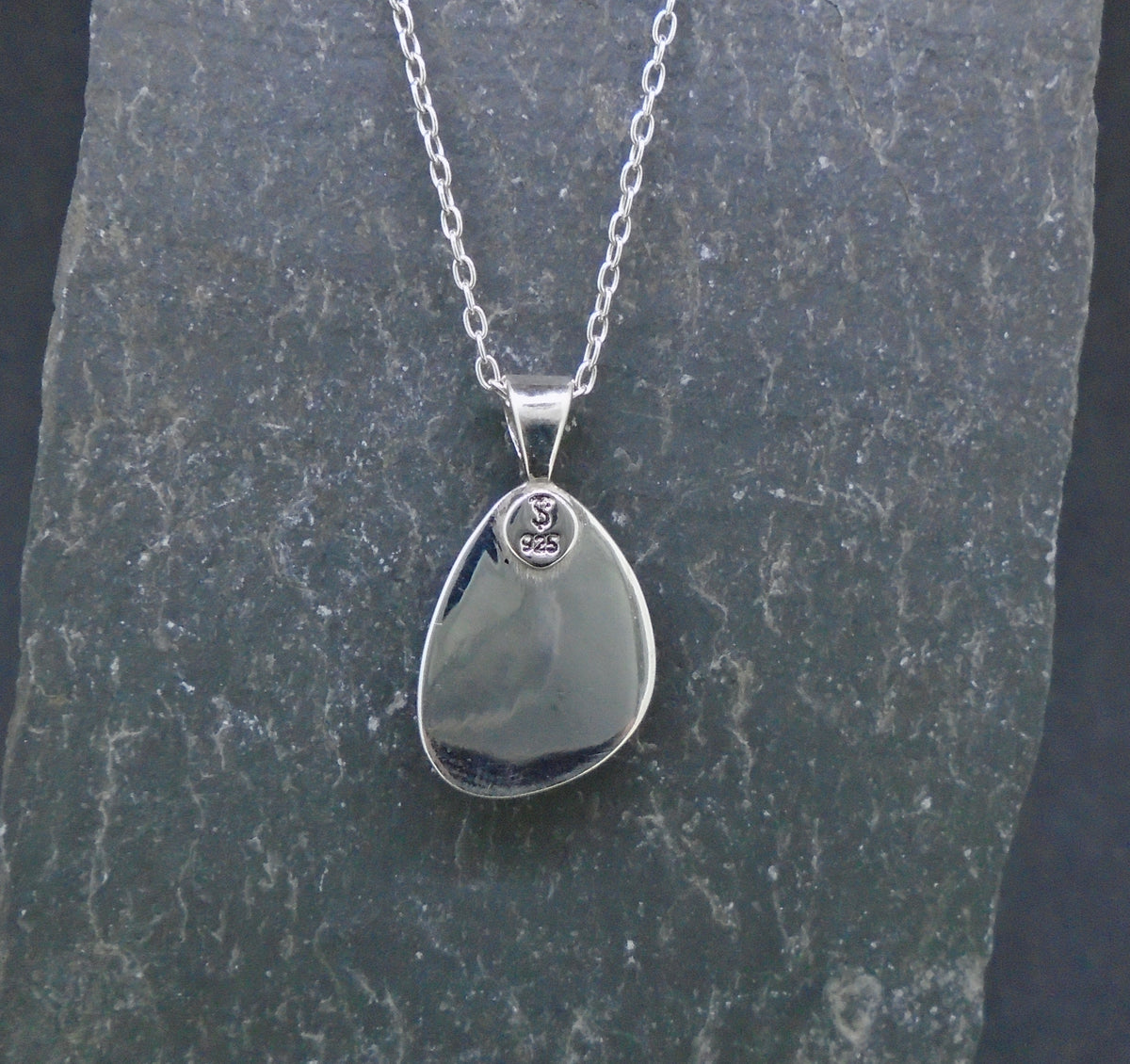 Fordite Sterling Silver Pendant image 5