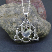 Skye Marble Celtic Knot Sterling Silver Pendant image 4