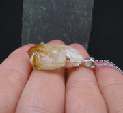 Rough Citrine Sterling Silver Pendant image 5