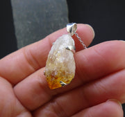 Rough Citrine Sterling Silver Pendant image 4