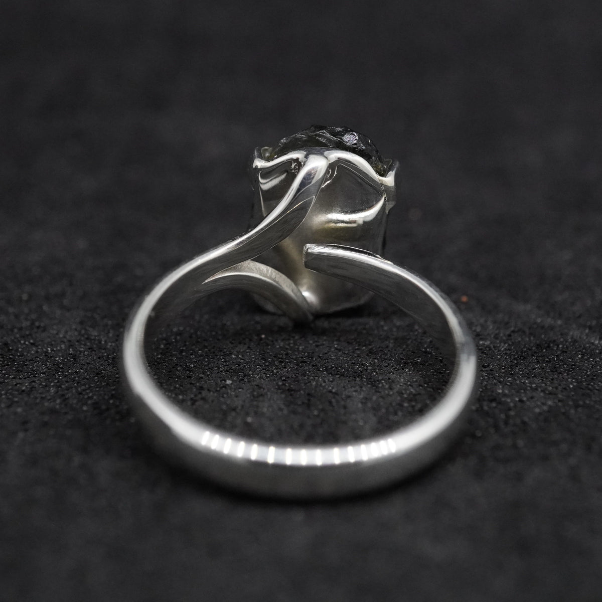 Moldavite Sterling Silver Ring image 4
