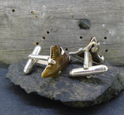 Fossilised Shark Tooth Sterling Silver Cufflinks image 4