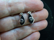 Gold Nugget Sterling Silver Drop Earrings - 12x7mm image 4