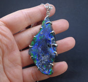 Ancient Roman Glass Sterling Silver Pendant image 3