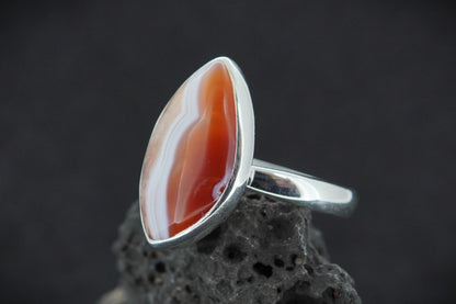 Burn Anne Agate Sterling Silver Ring image 2