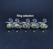 Iona Marble Trinity Knot Sterling Silver Ring image 3