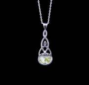 Iona Marble Celtic Knot Sterling Silver Pendant image 4