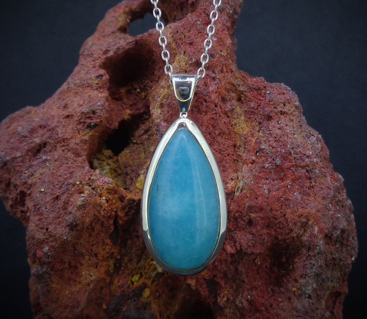 Amazonite Sterling Silver Pendant image 0