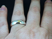 Medium Gold Nugget Sterling Silver Wedding Ring image 1