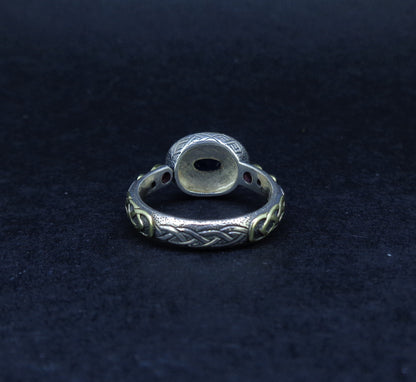 'Sæla' Scottish Sapphire, Garnet & Diamond Scottish Gold Sterling Silver Ring image 9