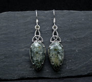 Preseli Bluestone Sterling Silver Celtic Earrings image 0
