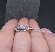 Fordite Sterling Silver Pendant image 2