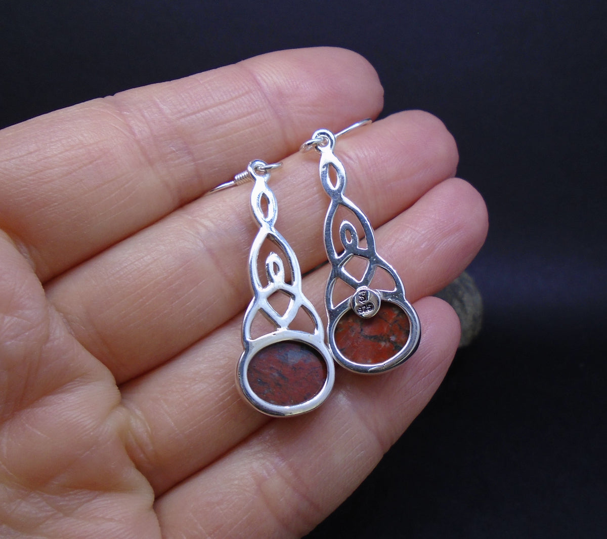 Lewisian Celtic Knot Sterling Silver Earrings image 5