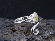 Gold Nugget Sterling Silver Celtic Wrap Ring image 3