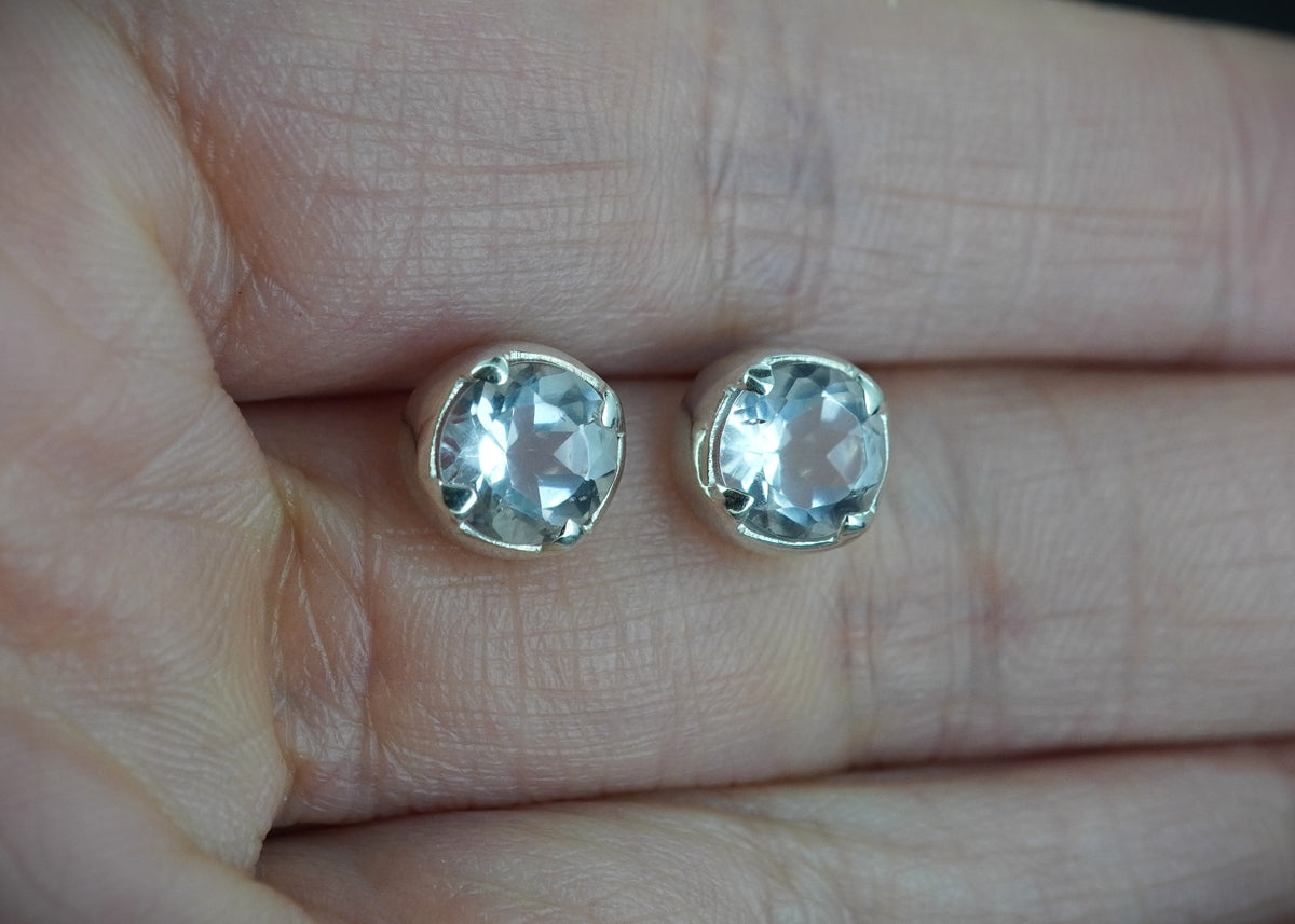 Edinburgh Sea Glass Sterling Silver Stud Earrings image 1