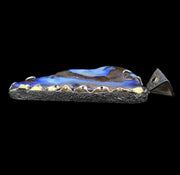 'Dreamtime' - Very Large Opal, Sapphire & Diamond Silver & Gold Pendant image 6