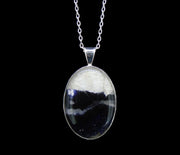 Blue John Sterling Silver Oval Pendant image 0