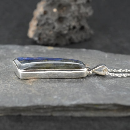 Statement Labradorite Sterling Silver Pendant image 3