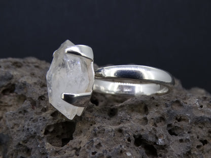 Natural Herkimer Diamond Sterling Silver Ring image 3