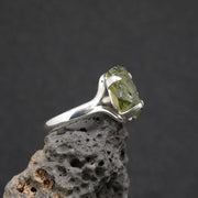 Moldavite Sterling Silver Ring image 4