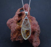 Arizona Fire Agate Sterling Silver Pendant image 7