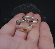 Gold Nugget Sterling Silver Soulmate Rings image 6