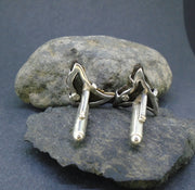 Fossilised Shark Tooth Sterling Silver Cufflinks image 6