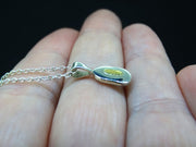 Gold Nugget Sterling Silver Pendant - 15x11mm image 2