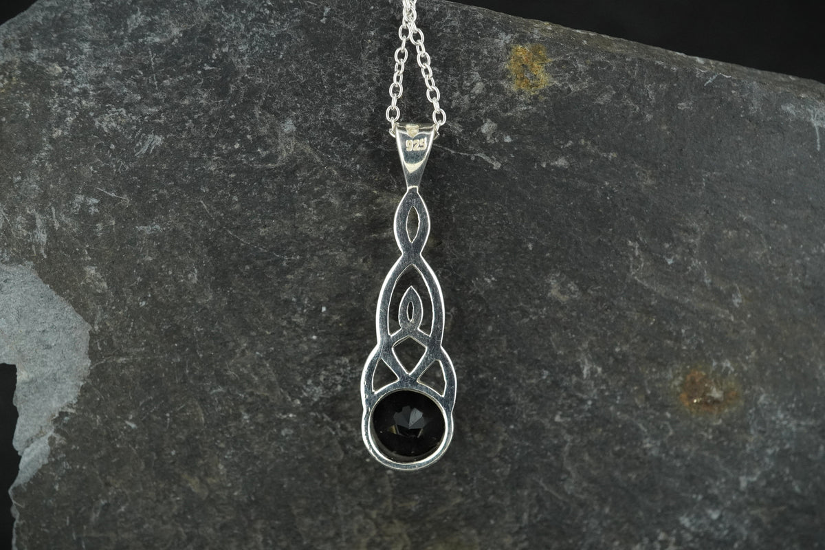 Cairngorm Quartz Sterling Silver Mother & Child Knot Pendant image 4