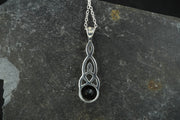Cairngorm Quartz Sterling Silver Mother & Child Knot Pendant image 4
