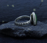 Canadian Jade Sterling Silver Ring image 3