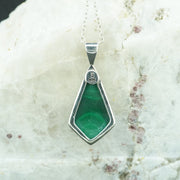 Malachite Sterling Silver Pendant image 4