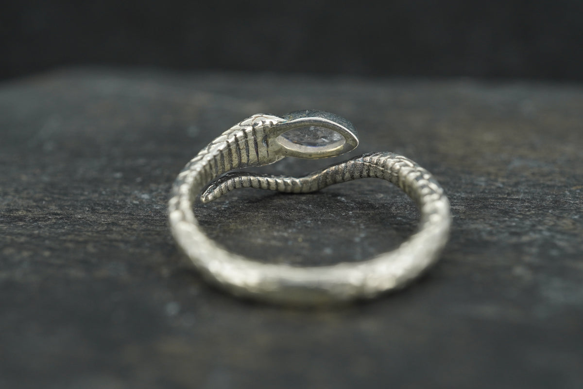 Orrock 'Diamond' Sterling Silver Serpent Ring image 4