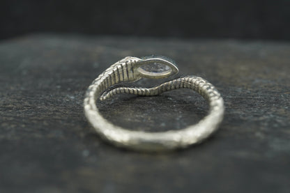Orrock 'Diamond' Sterling Silver Serpent Ring image 4