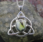 Skye Marble Celtic Knot Sterling Silver Pendant image 0