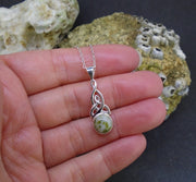 Iona Marble Celtic Knot Sterling Silver Pendant image 1