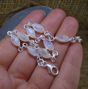 Moonstone Sterling Silver Adjustable Bracelet image 2