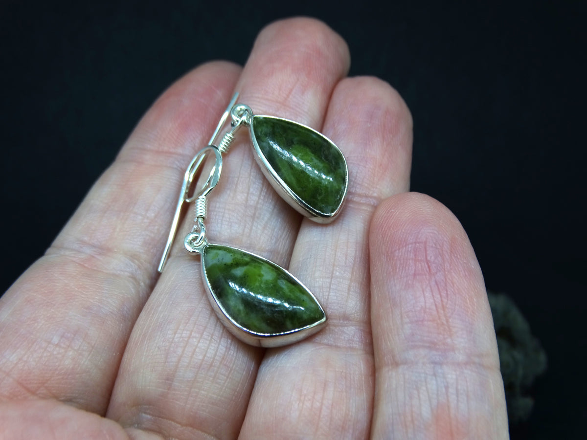 Connemara Marble Sterling Silver Drop Earrings image 2