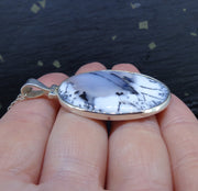 Dendritic Agate Sterling Silver Pendant image 5