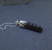 Black Tourmaline Shard Sterling Silver Pendant image 2
