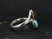 Baltic Amber and Turquoise Sterling Silver Ring image 3