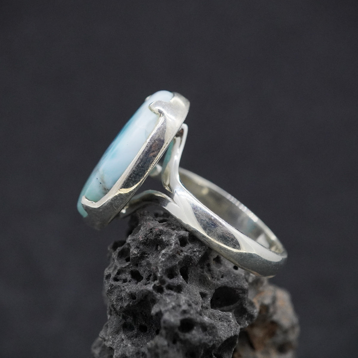 Larimar Adjustable Sterling Silver Ring image 3