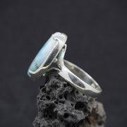 Larimar Adjustable Sterling Silver Ring image 3