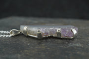 Scottish Agate with Amethyst Sterling Silver Pendant image 2