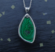 Malachite Sterling Silver Pendant image 5
