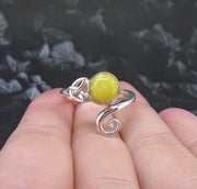 Highland Marble Celtic Knot Sterling Silver Ring image 2