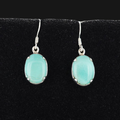 Asian Turquoise Sterling Silver Drop Earrings image 0