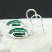 Malachite Sterling Silver Drop Earrings image 2